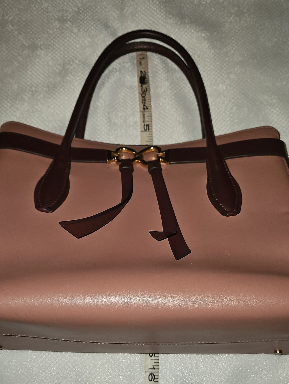 Kate Spade Toujours Large Leather Satchel Pink & Mauve Handbag  Or Crossbody - Picture 12 of 12